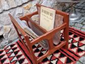 Vintažinė mid century tikmedžio laikraštinė - nuotraukos Nr. 25