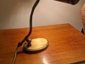 Vintažinis mid century žalvarinis stalo šviestuvas - nuotraukos Nr. 19