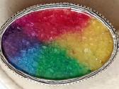 Sidabrinis rinkinys - žiedas ir pakabukas Rainbow - nuotraukos Nr. 3