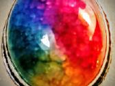 Sidabrinis rinkinys - žiedas ir pakabukas Rainbow - nuotraukos Nr. 7