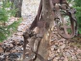 Vintažinis įrenginys lipti į gelžbetoninį stulpa - nuotraukos Nr. 3