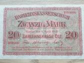 1918 Vokietija Ost Lietuva Lenkija 20 Mark