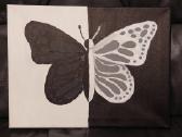 Paveikslas "Drugelis" tapytas ant drobės 40x30cm