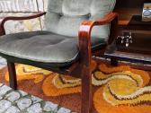 Vintažinis mid century fotelių ir staliuko kompl. - nuotraukos Nr. 9