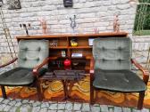 Vintažinis mid century fotelių ir staliuko kompl. - nuotraukos Nr. 12