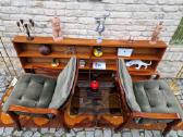 Vintažinis mid century fotelių ir staliuko kompl. - nuotraukos Nr. 13