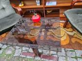 Vintažinis mid century fotelių ir staliuko kompl. - nuotraukos Nr. 21