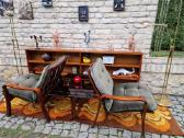 Vintažinis mid century fotelių ir staliuko kompl. - nuotraukos Nr. 22