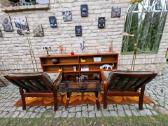 Vintažinis mid century fotelių ir staliuko kompl. - nuotraukos Nr. 35