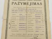 Tarpukario Aušros gimnazijos atestatas - nuotraukos Nr. 3