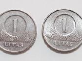 Litai monetos 5lt 2lt 1lt - nuotraukos Nr. 5