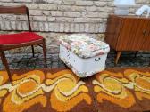 Vintažinis mid century pufas-daiktadėžė - nuotraukos Nr. 10