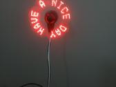 Mini ventiliatorius su LED tekstu - nuotraukos Nr. 2