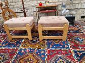 Vintažiniai mid century ąžuoliniai pufai-kopetėlės - nuotraukos Nr. 15