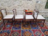 Vintažinės mid century raudonmedžio Casala kėdės - nuotraukos Nr. 8