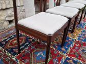 Vintažinės mid century raudonmedžio Casala kėdės - nuotraukos Nr. 13