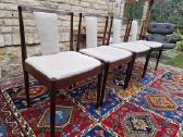 Vintažinės mid century raudonmedžio Casala kėdės - nuotraukos Nr. 15