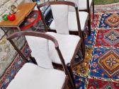 Vintažinės mid century raudonmedžio Casala kėdės - nuotraukos Nr. 20