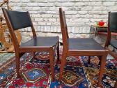 Vintažinės mid century autorinės tikmedžio kėdės - nuotraukos Nr. 2