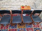 Vintažinės mid century autorinės tikmedžio kėdės - nuotraukos Nr. 9
