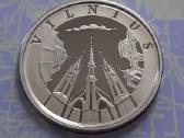 1998m. 10 litų moneta Vilnius lankstinuke - nuotraukos Nr. 2