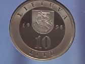 1998m. 10 litų moneta Vilnius lankstinuke - nuotraukos Nr. 3