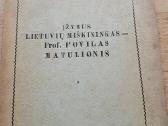1957m.knyga "Įžymus lietuvių miškininkas-p.matulio