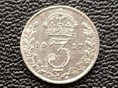 (483) 3 pensai 1917m. UK sidabras