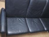 Trivietė odinė "begana"sofa - nuotraukos Nr. 2