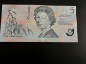 Australija 5 doleriai (retesnė banknoto spalva)