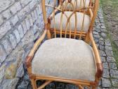 Vintažinės mid century Boho st. ratango kėdės - nuotraukos Nr. 4