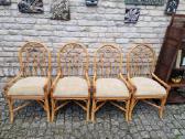 Vintažinės mid century Boho st. ratango kėdės - nuotraukos Nr. 5