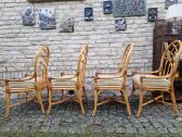 Vintažinės mid century Boho st. ratango kėdės - nuotraukos Nr. 7