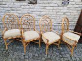 Vintažinės mid century Boho st. ratango kėdės - nuotraukos Nr. 8