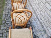 Vintažinės mid century Boho st. ratango kėdės - nuotraukos Nr. 15