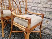 Vintažinės mid century Boho st. ratango kėdės - nuotraukos Nr. 21