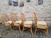 Vintažinės mid century Boho st. ratango kėdės - nuotraukos Nr. 22