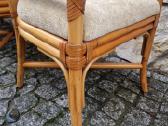Vintažinės mid century Boho st. ratango kėdės - nuotraukos Nr. 24