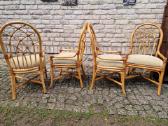Vintažinės mid century Boho st. ratango kėdės - nuotraukos Nr. 27