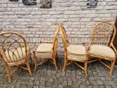 Vintažinės mid century Boho st. ratango kėdės - nuotraukos Nr. 29