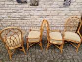 Vintažinės mid century Boho st. ratango kėdės - nuotraukos Nr. 31
