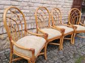 Vintažinės mid century Boho st. ratango kėdės - nuotraukos Nr. 38