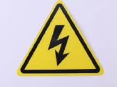 Ženklas-lipdukas „Elektros įtampa“, 3.6mm, Pvc