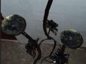 Žvakidė su dekoru metalinės pastatomos ant grindų - nuotraukos Nr. 4