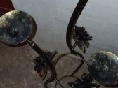 Žvakidė su dekoru metalinės pastatomos ant grindų - nuotraukos Nr. 2