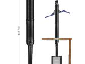 Pirties Kamino Komplektas 2,4m Šiltintas Black