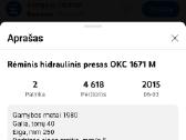 Hidraulinis 40t. presas naud. kalvio su stotele - nuotraukos Nr. 4
