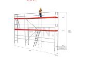 Fasadiniai pastoliai 37m2 12 x 2m - nuotraukos Nr. 3