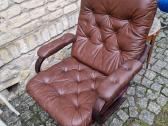 Vintažinis mid century odinis fotelis - nuotraukos Nr. 5