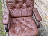 Vintažinis mid century odinis fotelis - nuotraukos Nr. 22